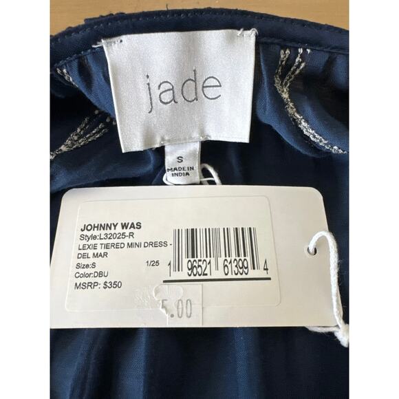 JOHNNY WAS LEXIE TIERED MINI DRESS Small NWT - Picture 5 of 9